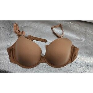 SKIMS 38C Clay Fits Everybody T-Shirt Bra BA-DEM-9221 NWT
